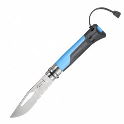 Нож складной Opinel №08 Outdoor Blue со свистком,