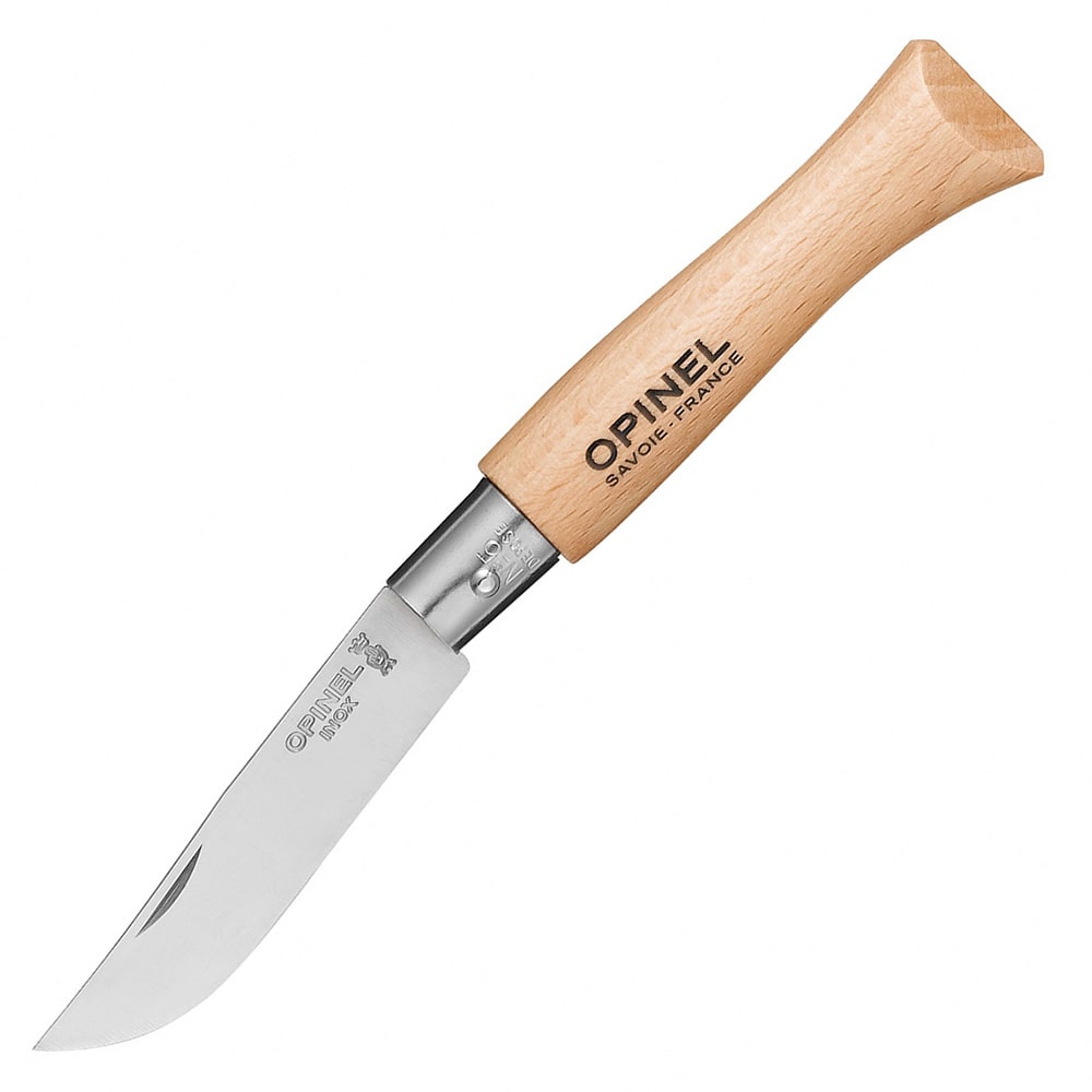 Нож Opinel №5 из нержавеющей стали с рукоятью из бука (001072)