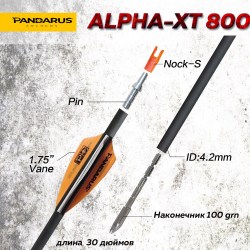 Стрела для лука карбоновая Pandarus Alpha XT