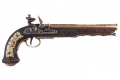 Макет пистолет дуэльный мастера Буте, латунь (Франция, 1810 г.) DE-1084-L