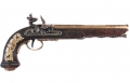 Макет пистолет дуэльный мастера Буте, латунь (Франция, 1810 г.) DE-1084-L