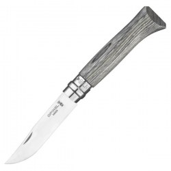 Нож Opinel №08 из нержавеющей стали и серой рукоятью из березы (002389)