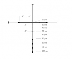 Оптический прицел Hawke Crossbow 1.5-5x32 для арбалета