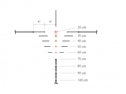 Оптический прицел Hawke Crossbow 1.5-5x32 IR для арбалета
